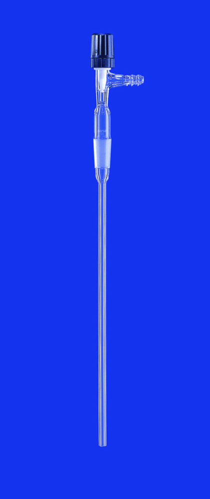 Gas inlet tube with valve stopcock, DURAN® tubing Gas inlet tube with valve stopcock, DURAN® tubing