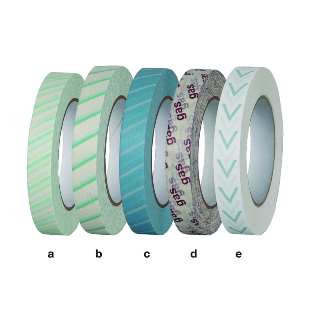 Indicator tape for steam, hot air and gas sterilisation Indicator tape for steam, hot air and gas sterilisation