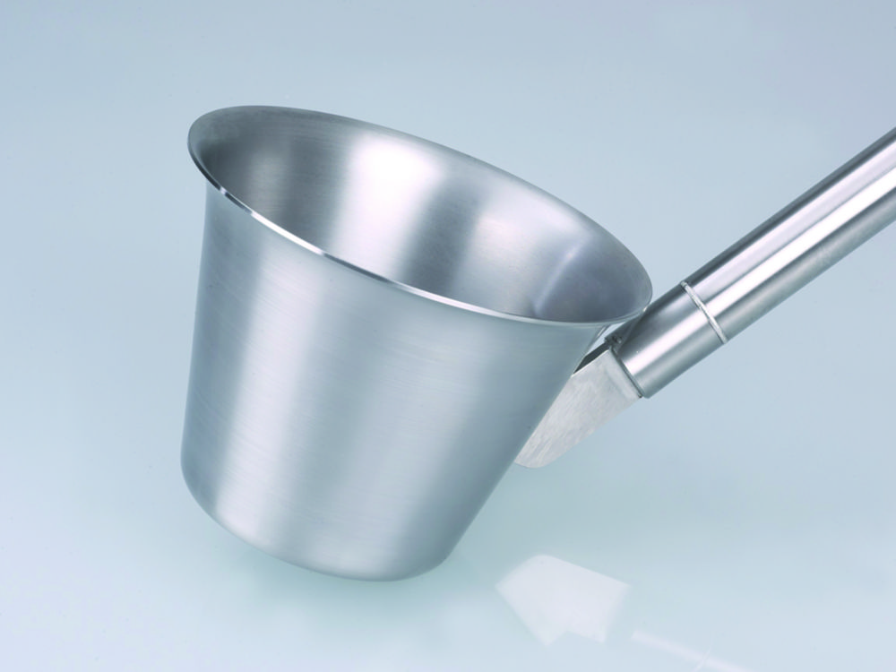 Schöpfbecher, Edelstahl V2A, sterilisierbar