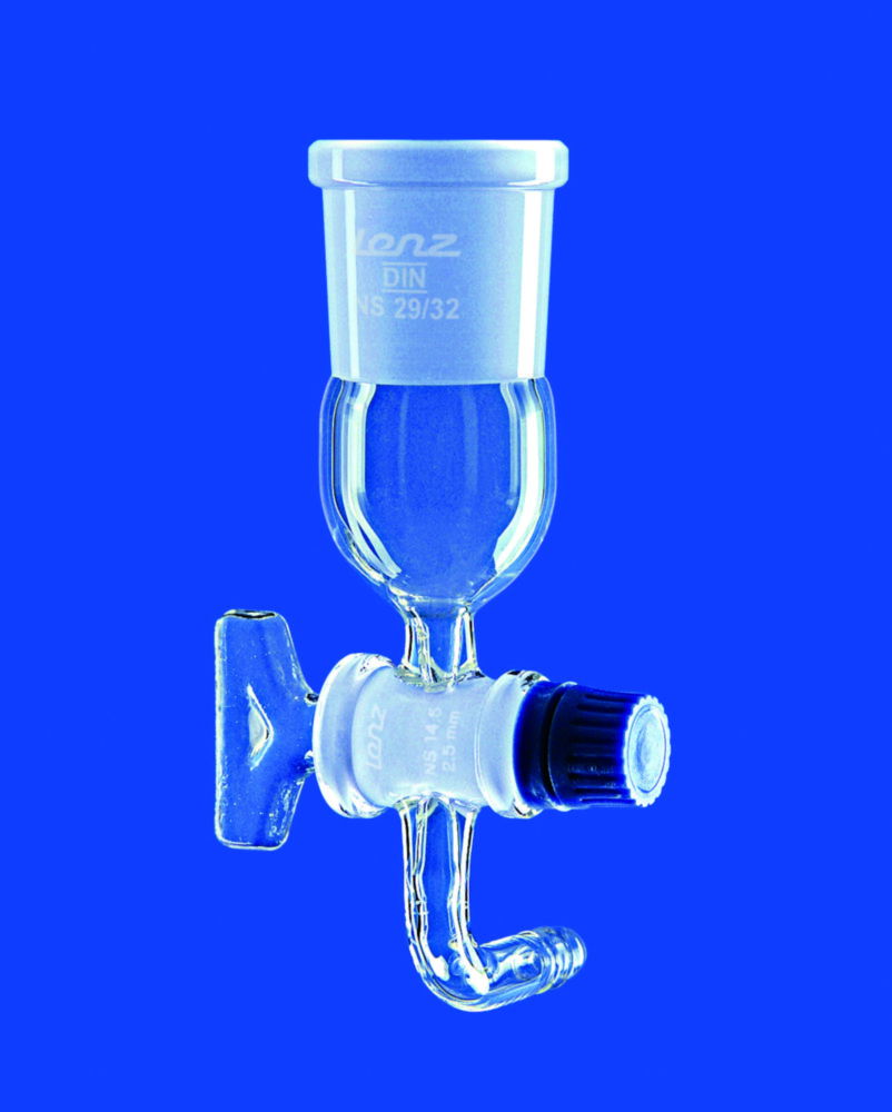 Übergangsstücke mit NS-Hahn, DURAN®-Rohr
