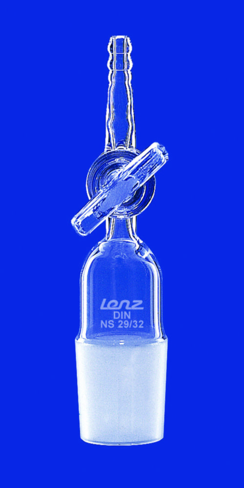 Adapters, straight, with NS stopcock Adapters, straight, with NS stopcock