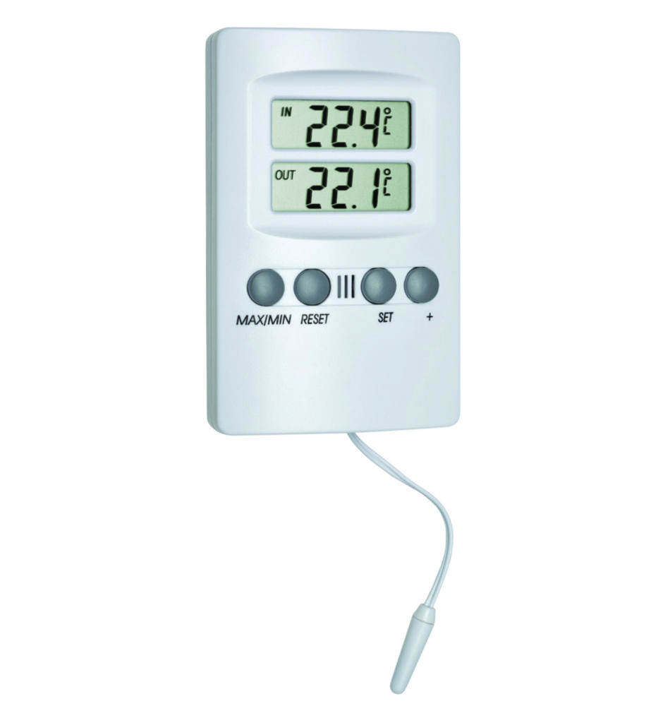 Digital min./max. indoor/outdoor thermometer with sensor Digital min./max. indoor/outdoor thermometer with sensor