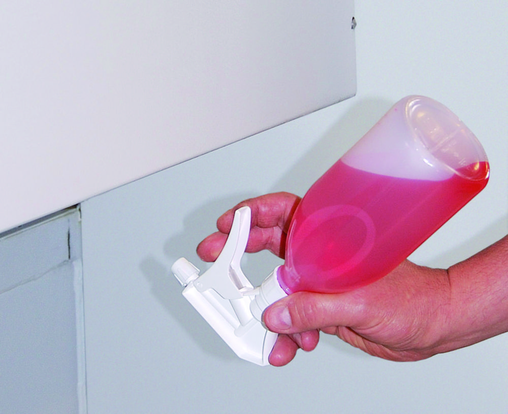 Spray bottle Turn'n'Spray with overhead valve,  PE / PP