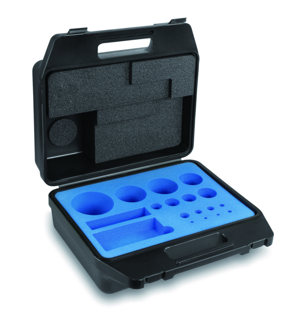 Plastic case for calibration weight sets Plastic case for calibration weight sets