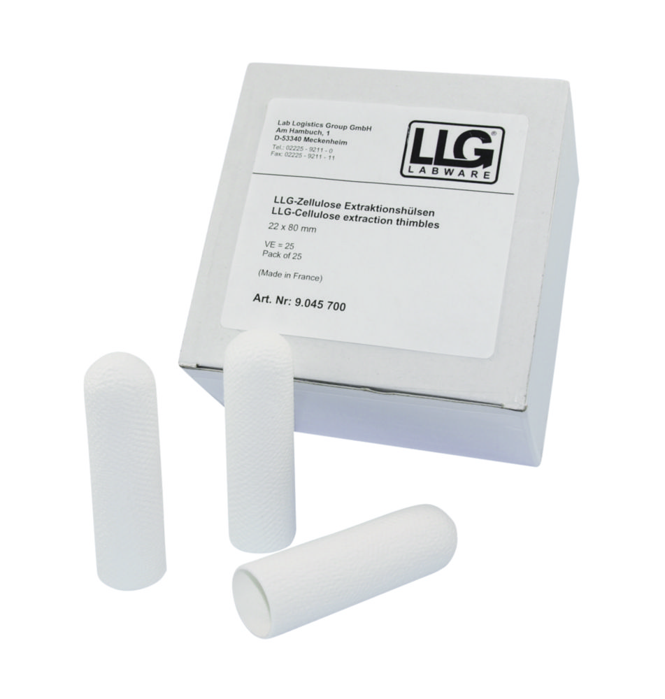 LLG-Extraktionshülsen, Zellulose