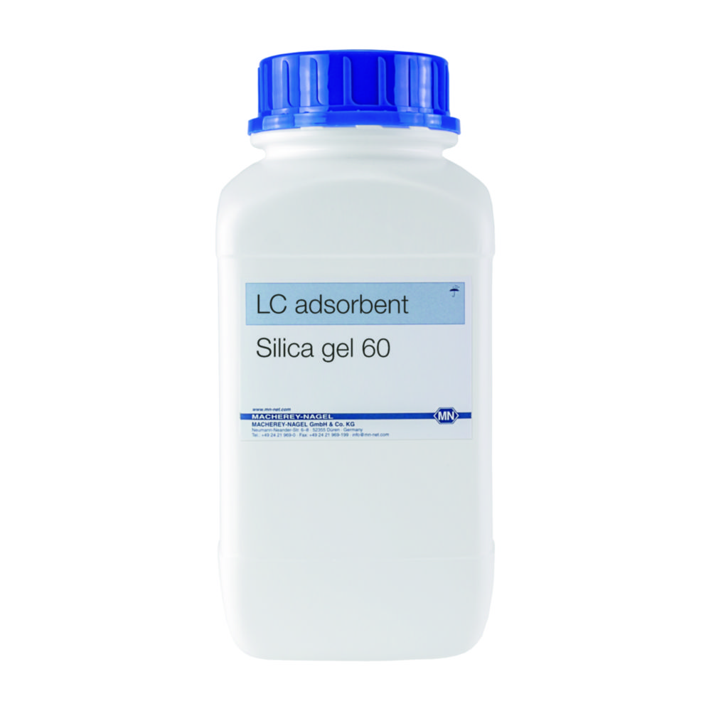Silica adsorbents for low pressure column chromatography Silica adsorbents for low pressure column chromatography