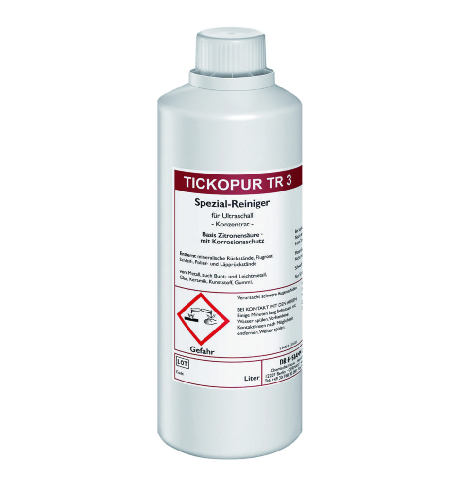 Concentrates for ultrasonic baths TICKOPUR TR 3