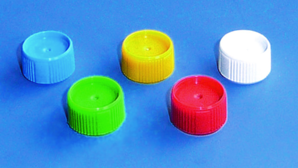 Screw caps, PP, for micro tubes Screw caps, PP, for micro tubes
