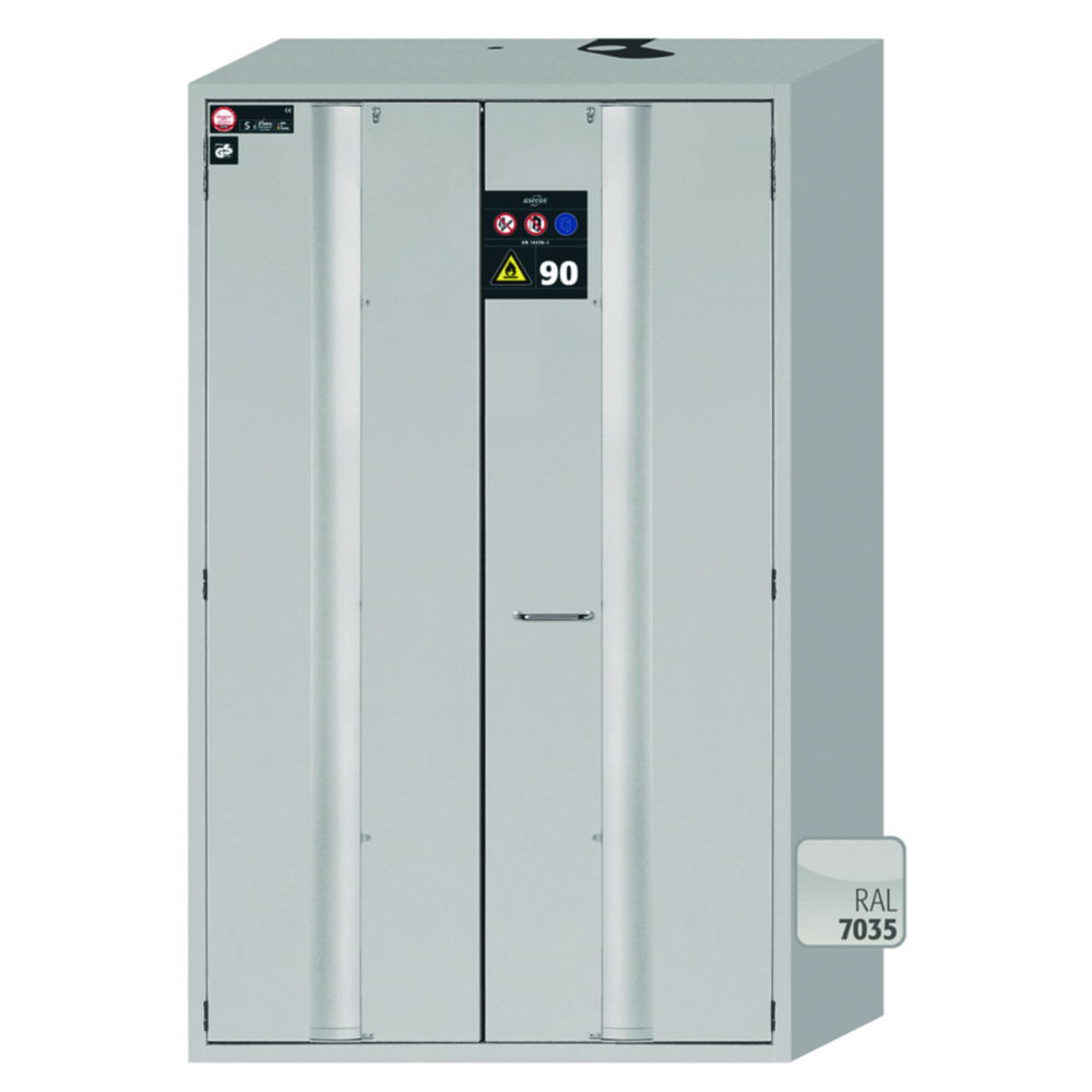 Sicherheitsschränke S-PHOENIX Vol. 2-90 mit Falttüren, 3 Fachböden, pulverbeschichtetes Stahlblech