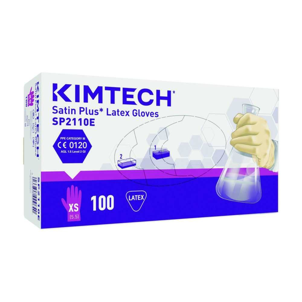 Disposable Gloves Kimtech™ Satin Plus, Latex Disposable Gloves Kimtech™ Satin Plus, Latex