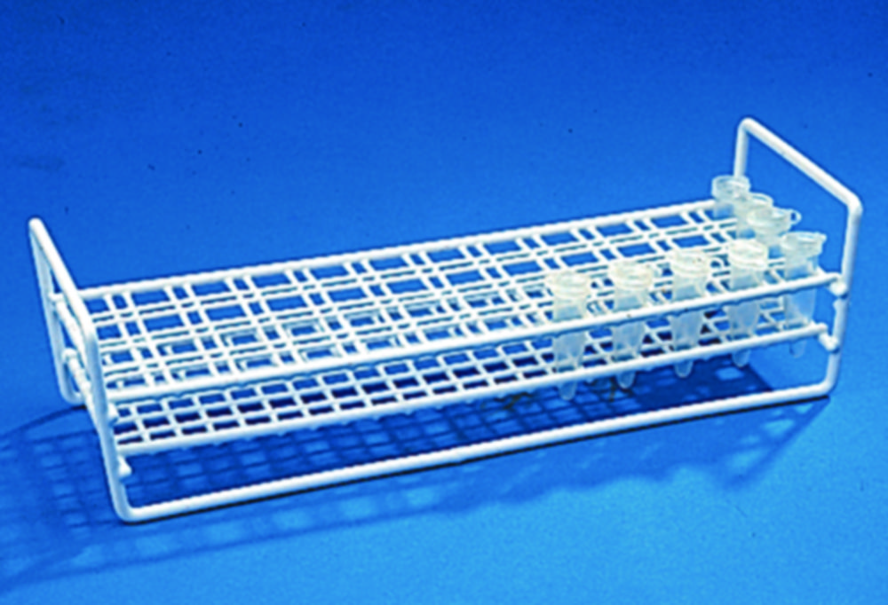 Reaction tubes stand, PE-coated wire Reaction tubes stand, PE-coated wire