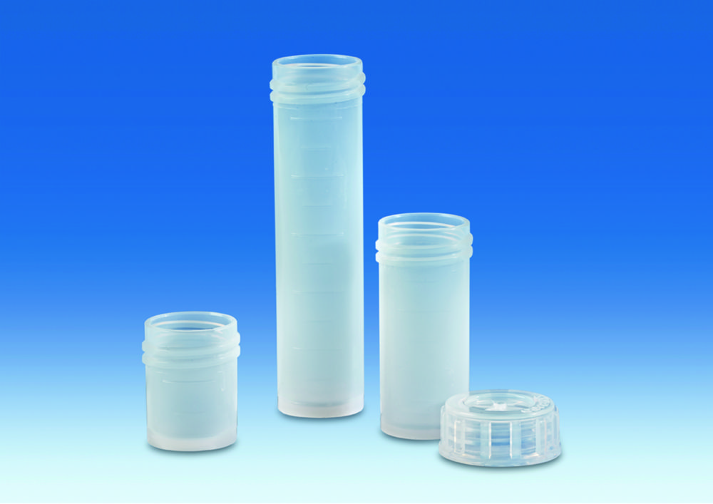 Sample vials, PFA, outer base flat Sample vials, PFA, outer base flat