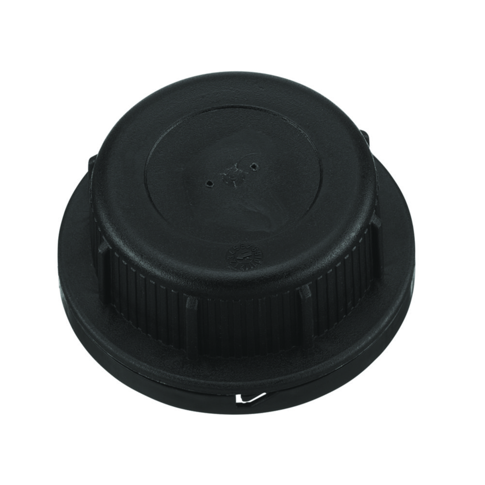 Screw caps, HDPE, with venting system Screw caps, HDPE, with venting system