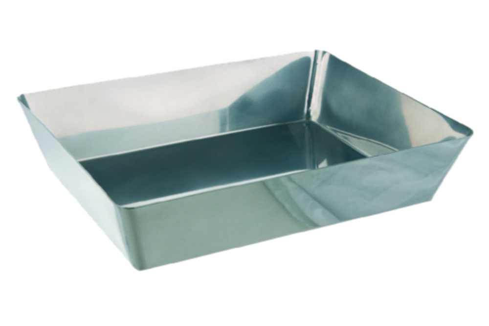 Photographic trays, 18/10 steel Photographic trays, 18/10 steel