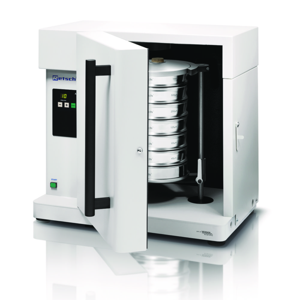 Analytical sieve shakers AS 200 tap, with sound protection cabinet Analytical sieve shakers AS 200 tap, with sound protection cabinet