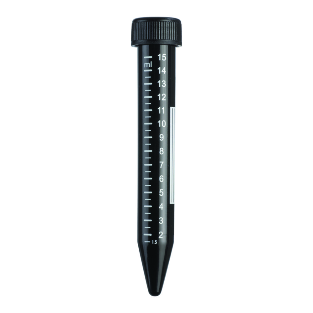 Zentrifugenröhrchen, schwarz, PP, steril