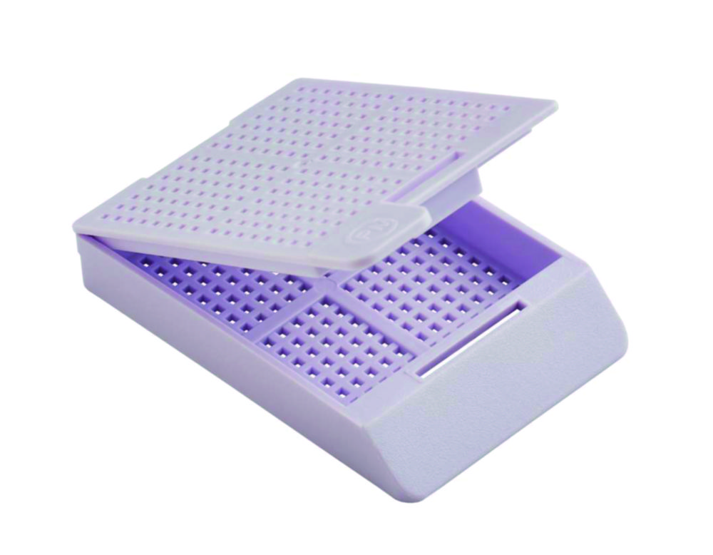 Embedding cassettes PrintMate, pore style square, with loose lid Embedding cassettes PrintMate, pore style square, with loose lid