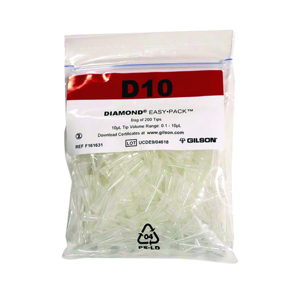 Pipette tips PIPETMAN® DIAMOND Tips, EASYPACK™ Pipette tips PIPETMAN® DIAMOND Tips, EASYPACK™