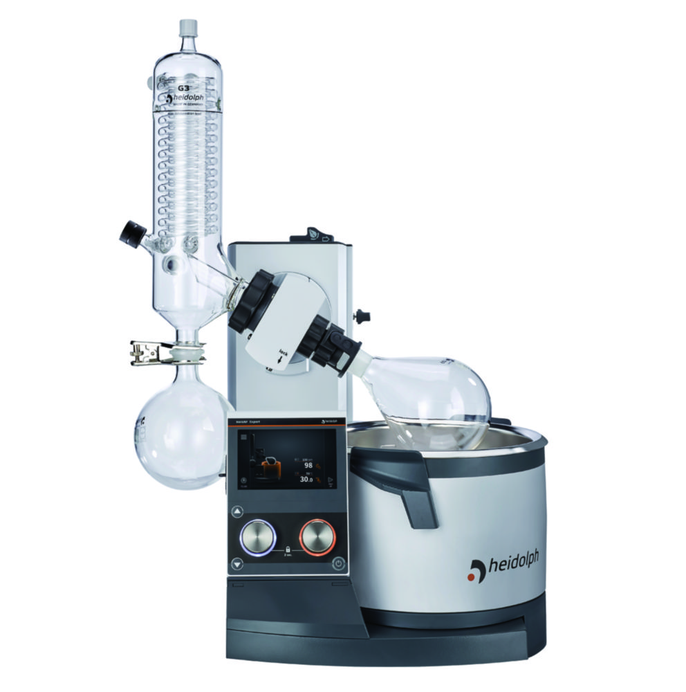 Rotary Evaporators Hei-VAP Expert, with motor lift, vertical condenser Rotary Evaporators Hei-VAP Expert, with motor lift, vertical condenser
