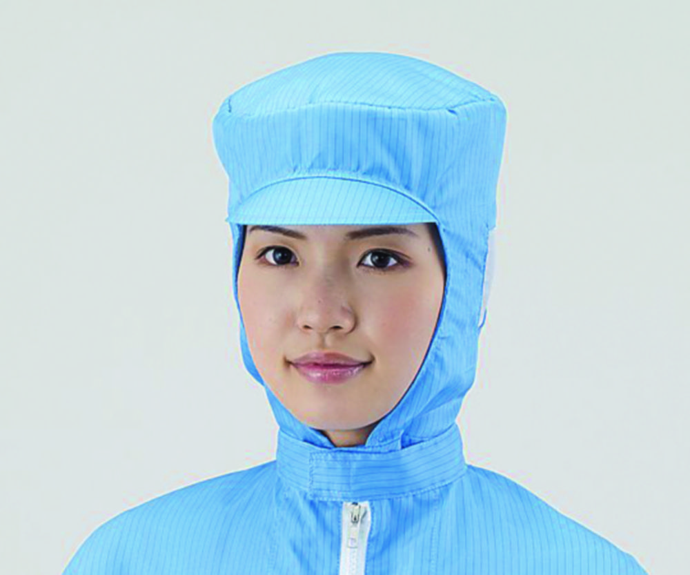 Hoods ASPURE, for cleanroom, Polyester, with protective cushioning Hoods ASPURE, for cleanroom, Polyester, with protective cushioning
