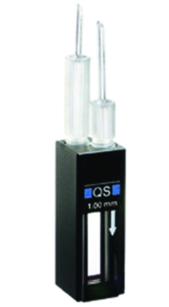 Cells for absorption measurement, flow-through measurement, UV-range, 2 screw terminals