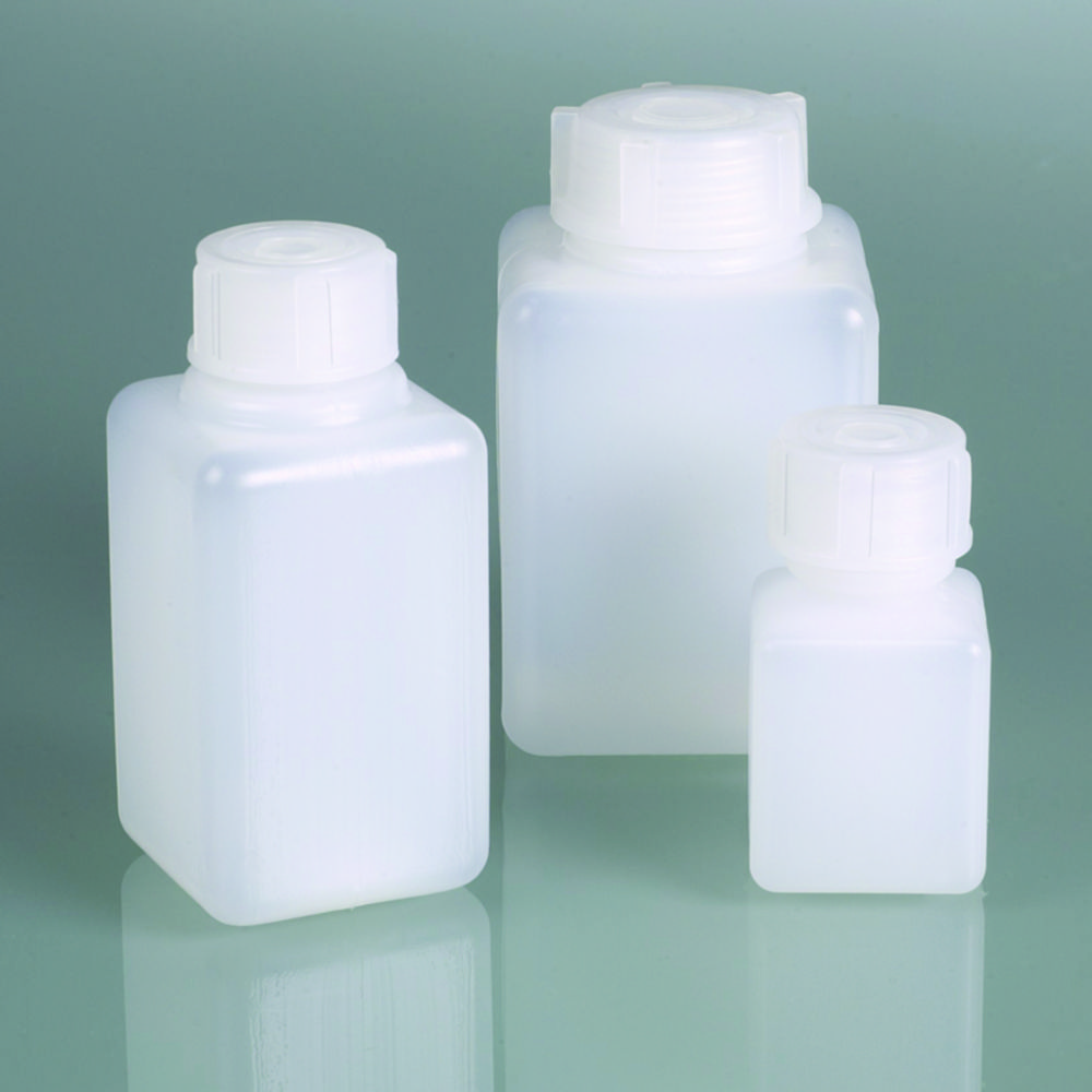 Narrow mouth square bottles, HDPE Narrow mouth square bottles, HDPE