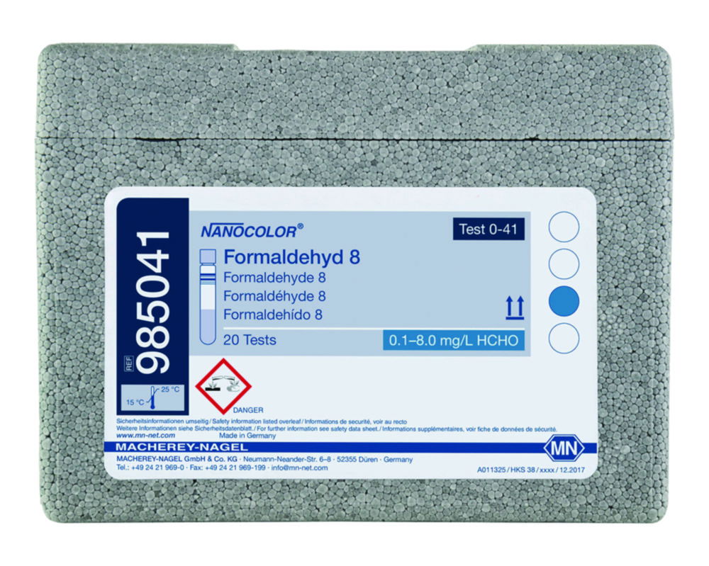 Tube tests NANOCOLOR® Formaldehyde