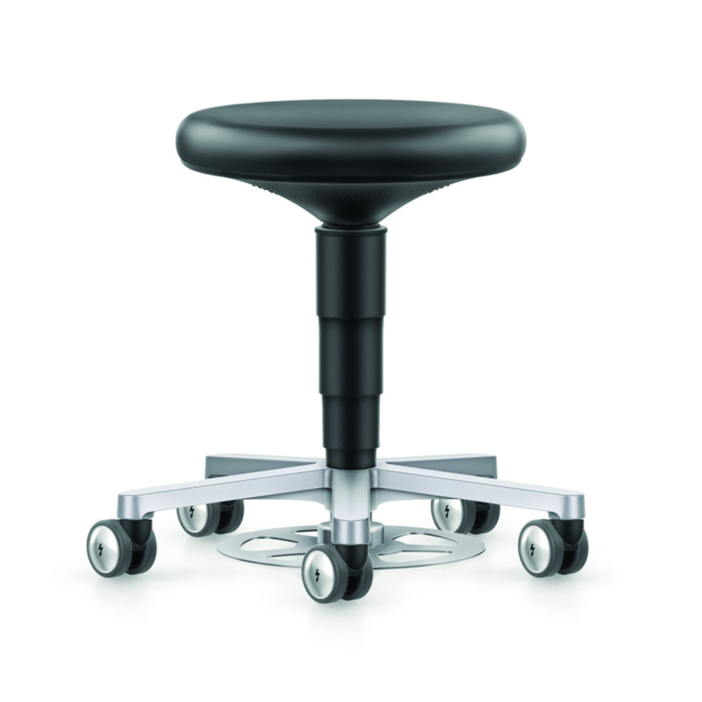 Cleanroom stool with foot release Cleanroom stool with foot release