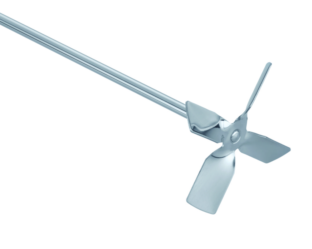 Propeller stirrers, 4-blade, stainless steel 1.4571 Propeller stirrers, 4-blade, stainless steel 1.4571