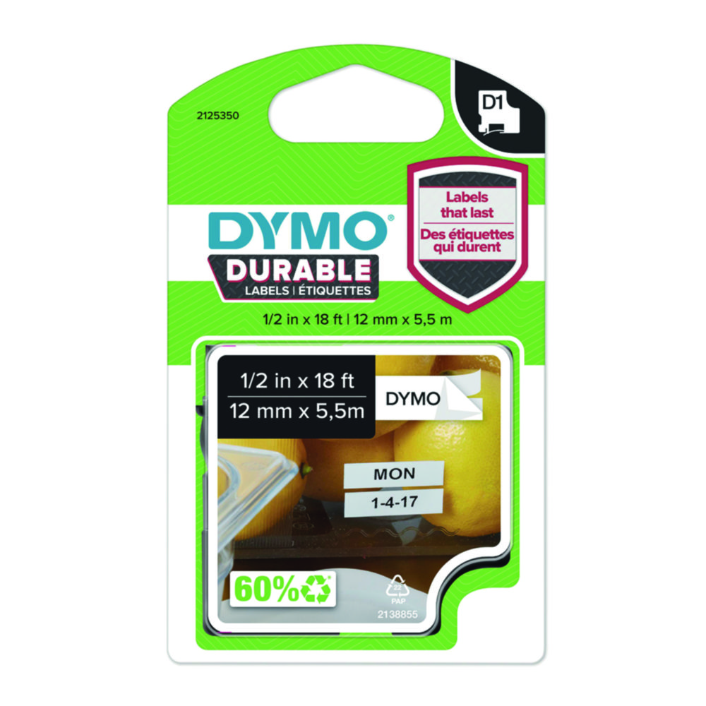 D1 High-performance label tapes for DYMO® label printers D1 High-performance label tapes for DYMO® label printers