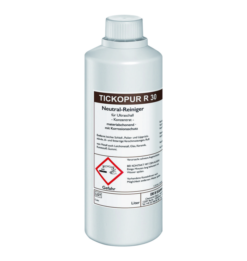 Concentrates for ultrasonic baths TICKOPUR R 30 Concentrates for ultrasonic baths TICKOPUR R 30