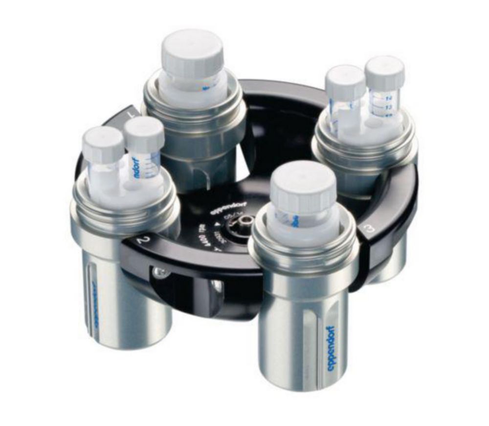 Swing-out rotor for centrifuges 5702/5702 R/5702 RH, incl. 4 round buckets à 85 ml Swing-out rotor for centrifuges 5702/5702 R/5702 RH, incl. 4 round buckets à 85 ml