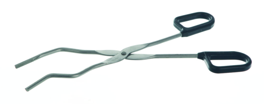 Crucible tongs, stainless steel, with plastic handle Crucible tongs, stainless steel, with plastic handle