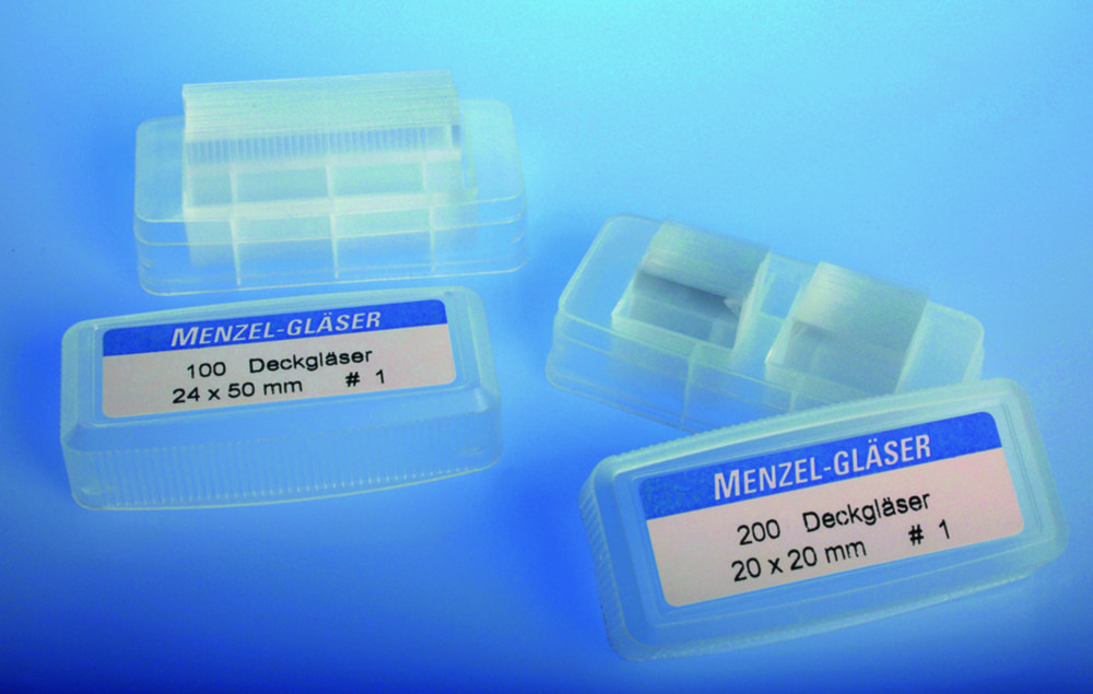 Cover slips, rectangular Cover slips, rectangular