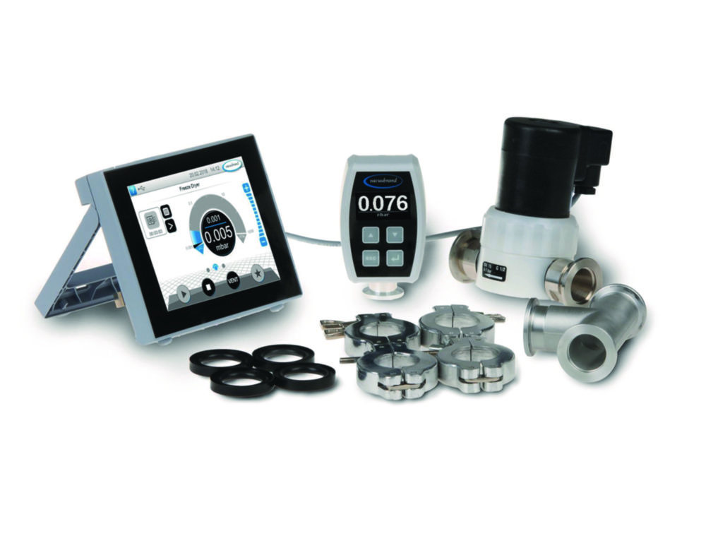 Fine vacuum controller package VACUU·SELECT + VACUU·VIEW extended, KF DN 16 Fine vacuum controller package VACUU·SELECT + VACUU·VIEW extended, KF DN 16