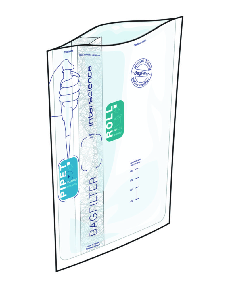 Blender bags with lateral filter BagSystem® BagFilter® Pipet & Roll Blender bags with lateral filter BagSystem® BagFilter® Pipet & Roll