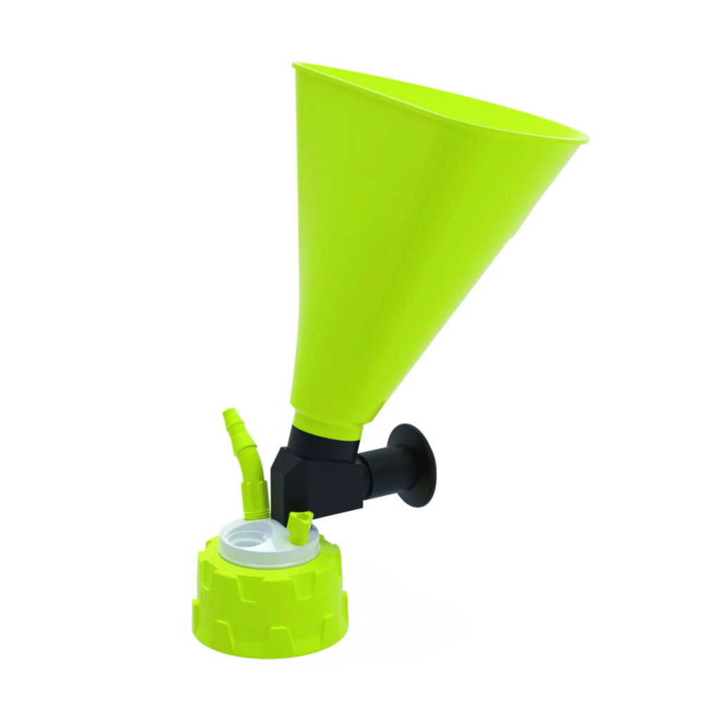 b.safe Waste Caps GL45, PPS, mit Einfülltrichter