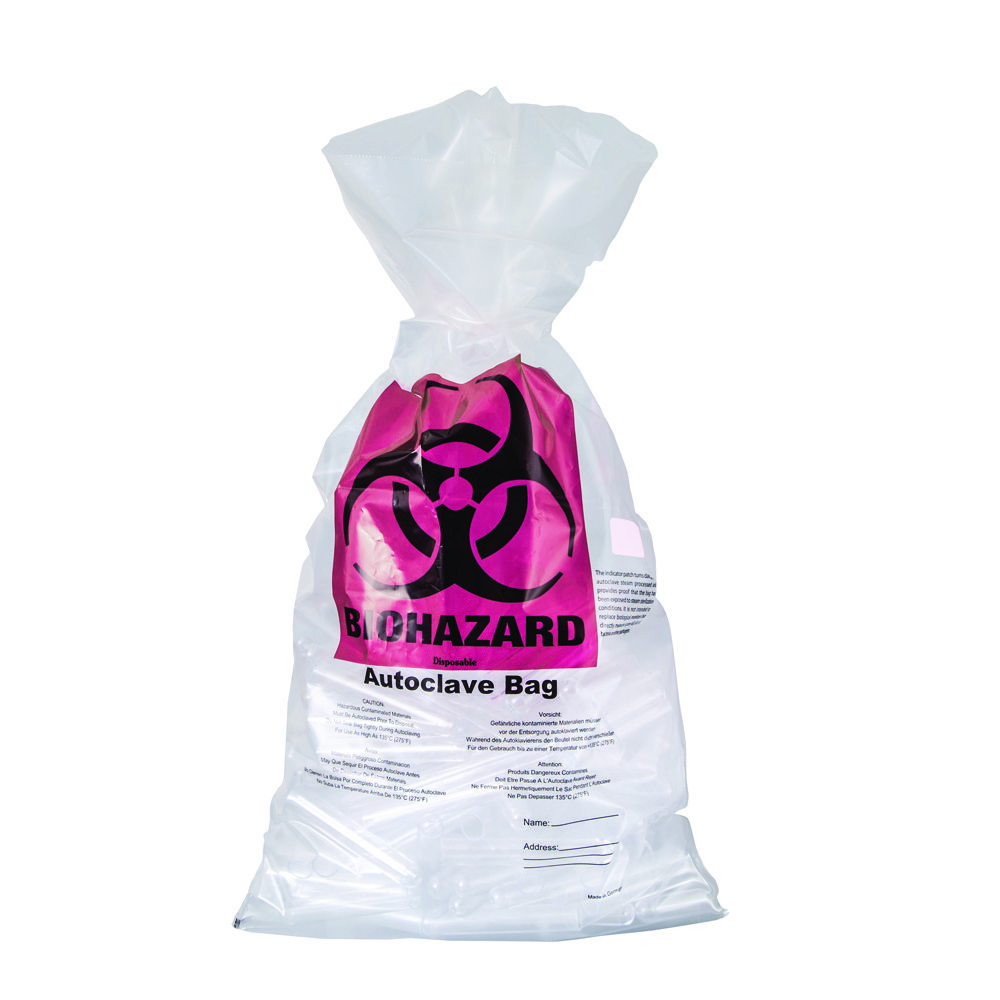 Autoclavable waste bags, biohazard, PP Autoclavable waste bags, biohazard, PP