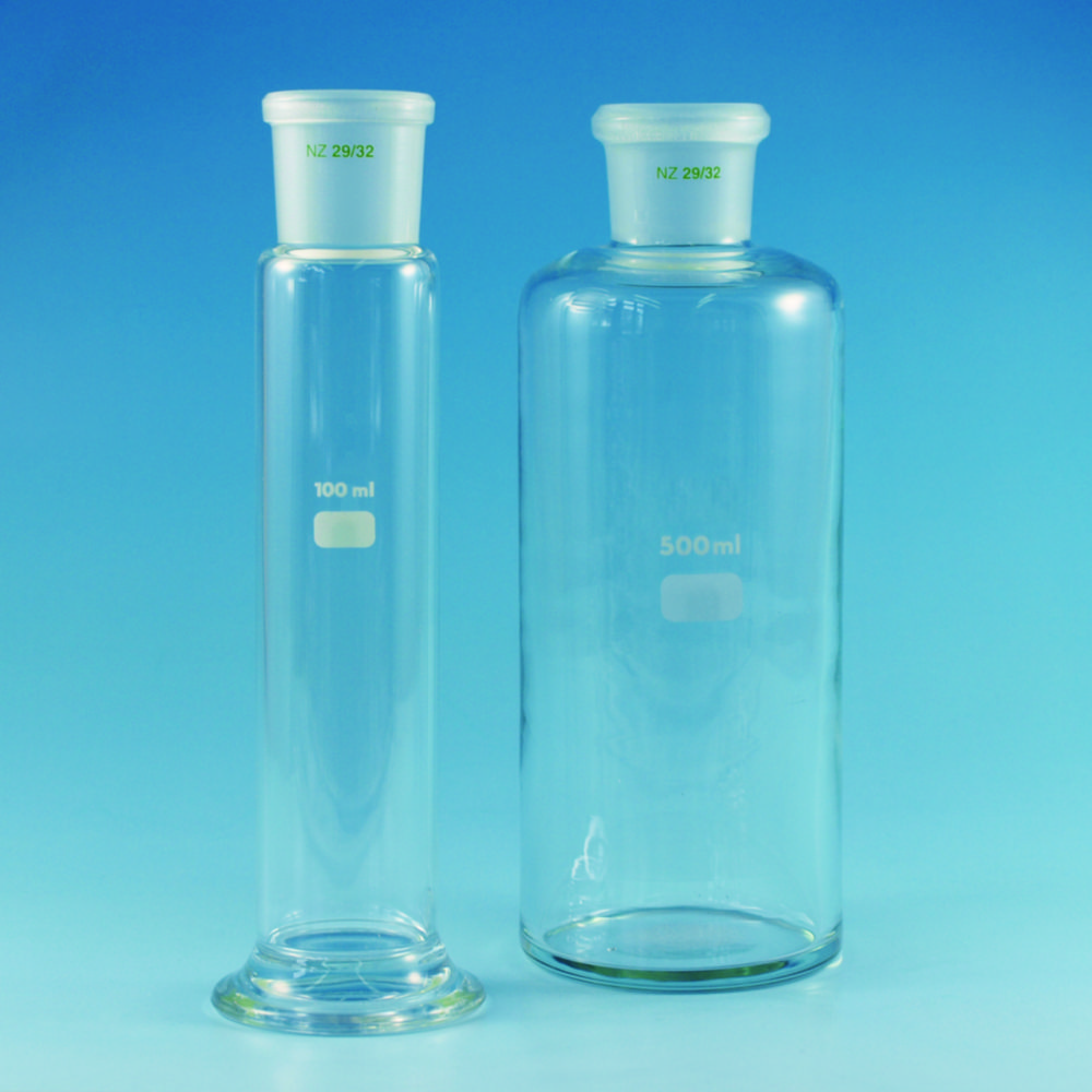 Gas wash bottle reservoirs, borosilicate glass 3.3 Gas wash bottle reservoirs, borosilicate glass 3.3