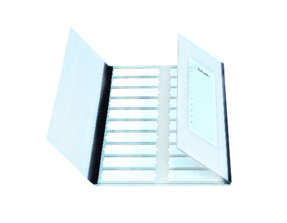 Microscope slide folders Microscope slide folders
