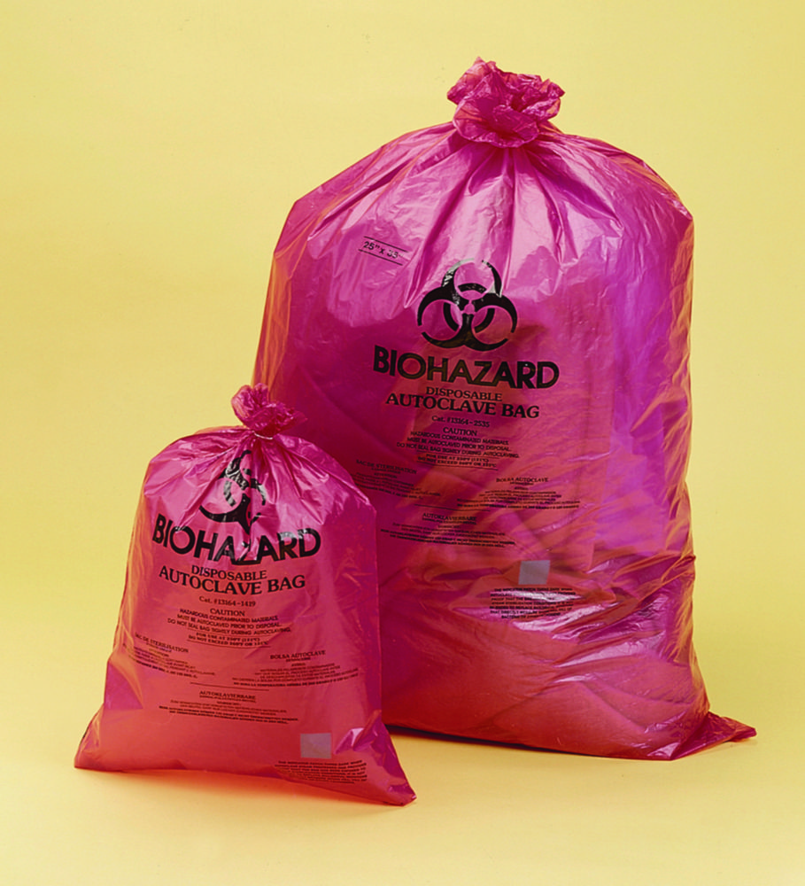 Biohazard Disposal Bags, PP, Red, 38µm Biohazard Disposal Bags, PP, Red, 38µm