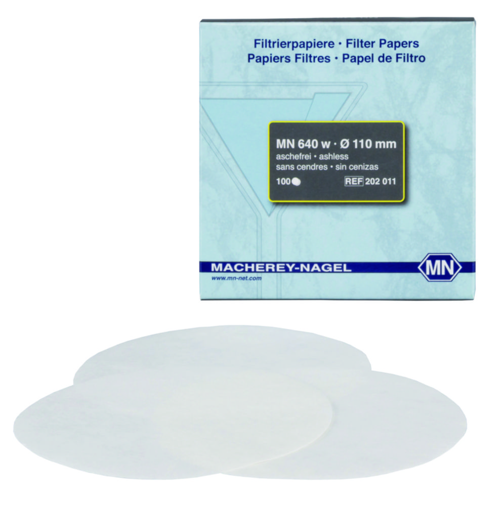 Quantitative filter paper, type MN 640 w, circles Quantitative filter paper, type MN 640 w, circles