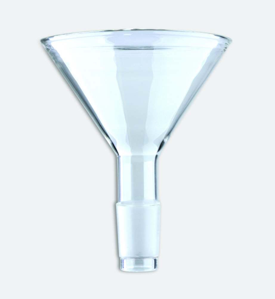 Pulvertrichter mit NS-Kern, Borosilikatglas 3.3