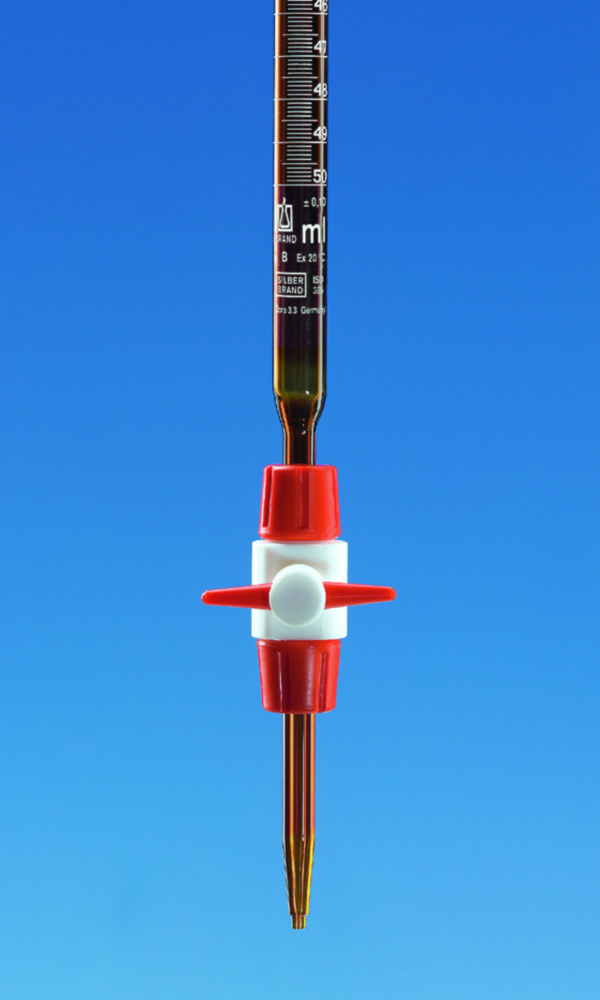 Compact Burettes, boro 3.3, class B, amber Compact Burettes, boro 3.3, class B, amber