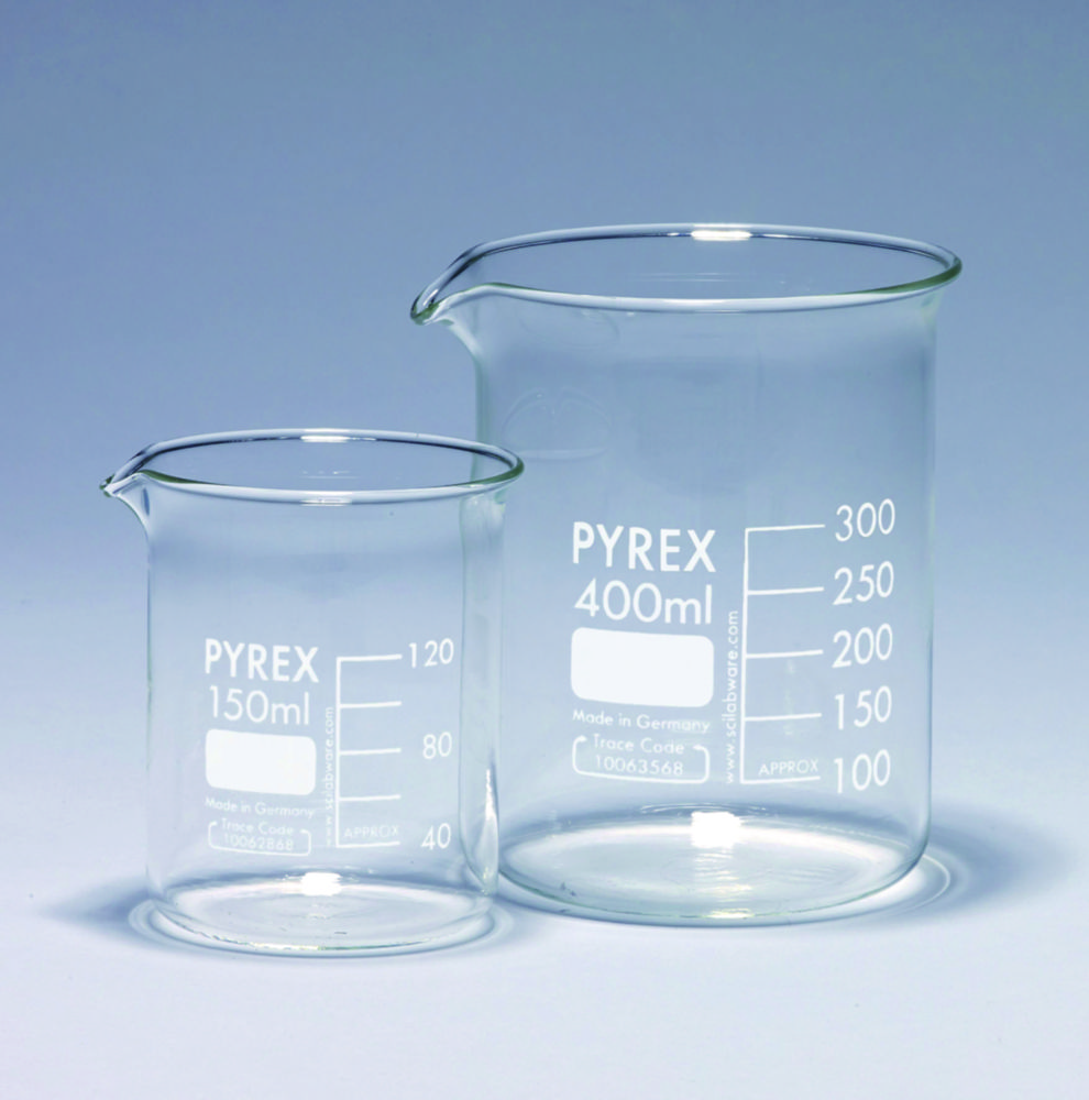 Becherglas, Pyrex®, niedrige Form Becherglas, Pyrex®, niedrige Form