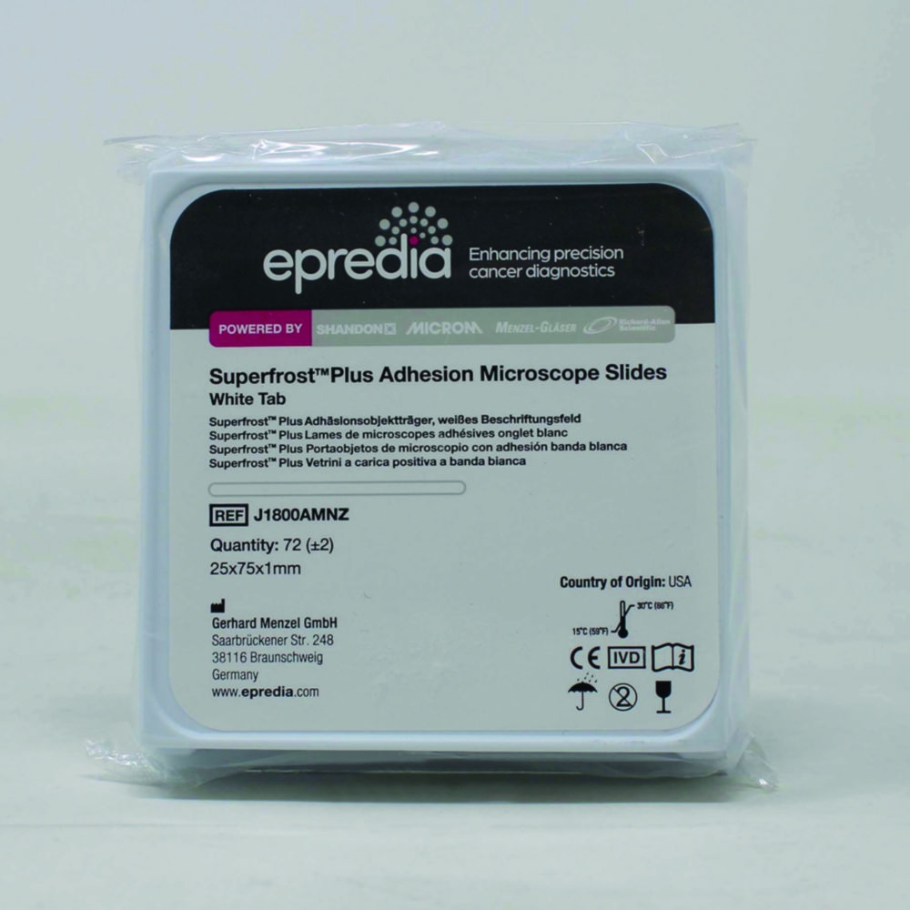 Adhesive microscope slides Superfrost® Plus Adhesive microscope slides Superfrost® Plus