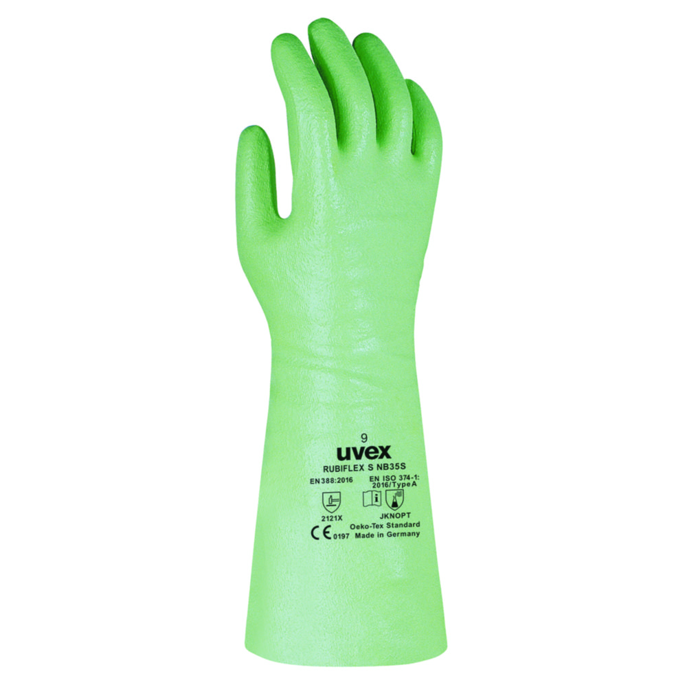 Chemikalienschutzhandschuh uvex rubiflex S, NBR
