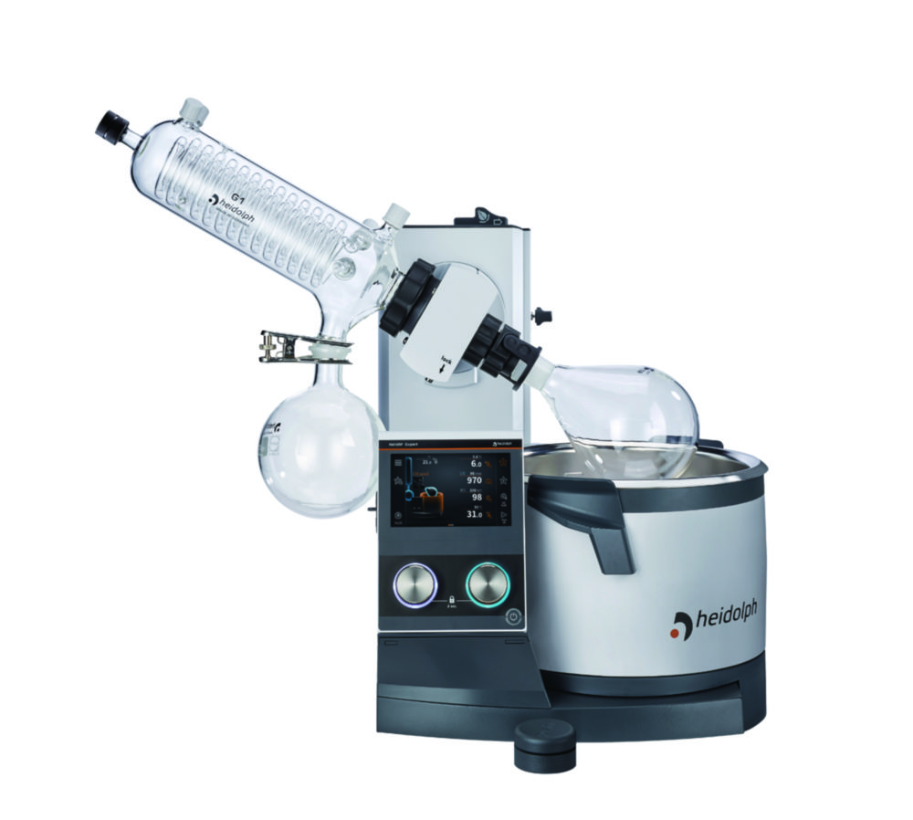 Rotationsverdampfer Hei-VAP Expert Control, mit Handlift, Diagonalkühler