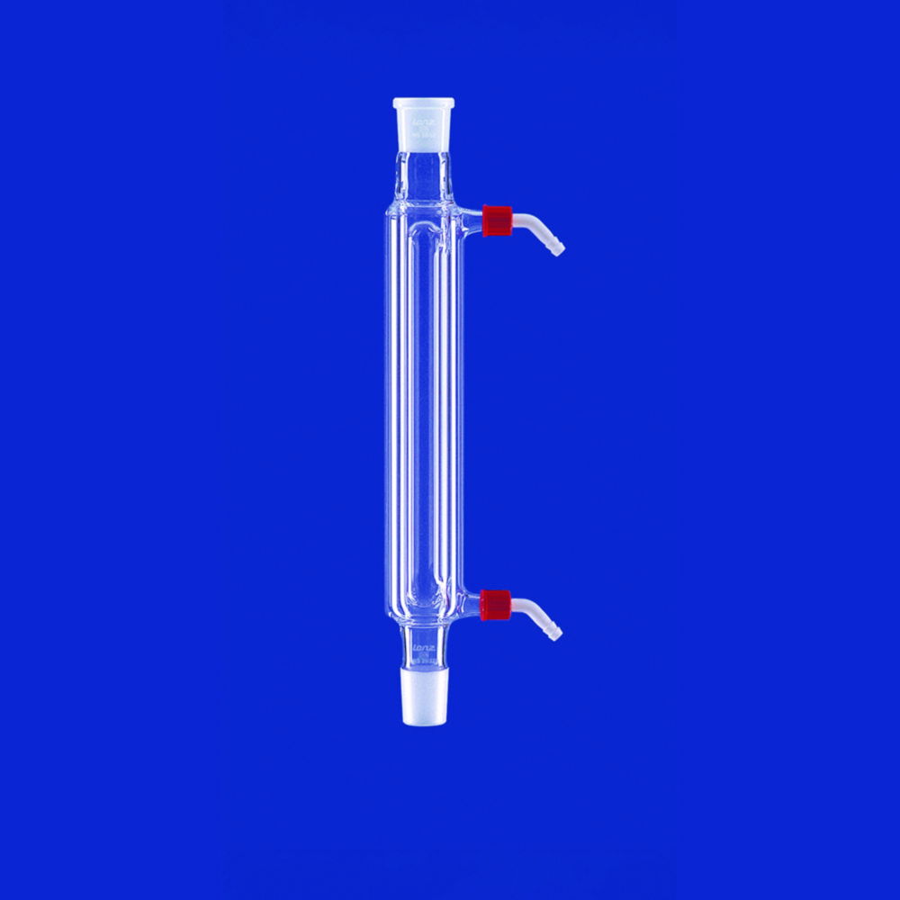 Kühler nach Davies, DURAN®-Rohr, mit Kunststoff-Oliven