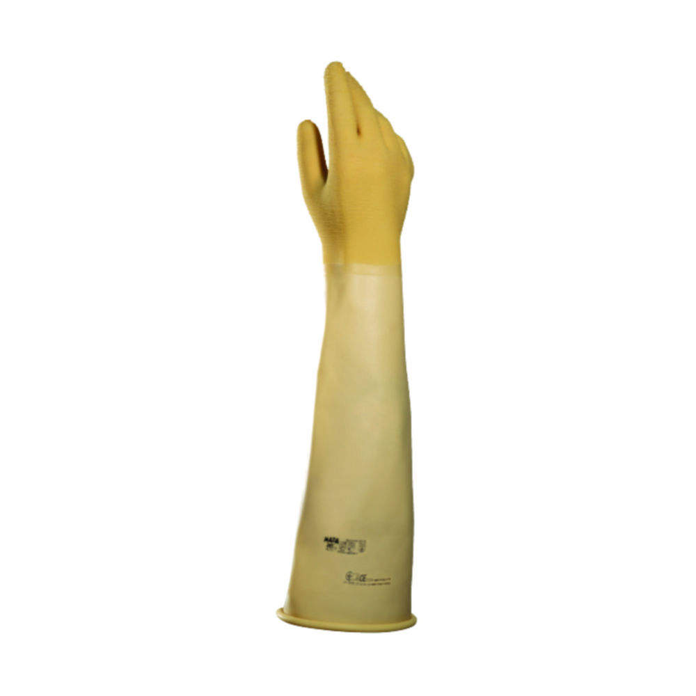 Chemical protective gloves Alto 285, natural latex Chemical protective gloves Alto 285, natural latex